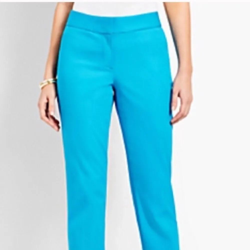 NWT Talbots Turquoise Curvy Cropped Pants